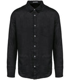 Men's Linen Shirt Black
