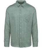 Men's Linen Shirt JadeGreen