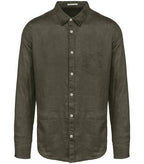 Men's Linen Shirt OrganicKhaki