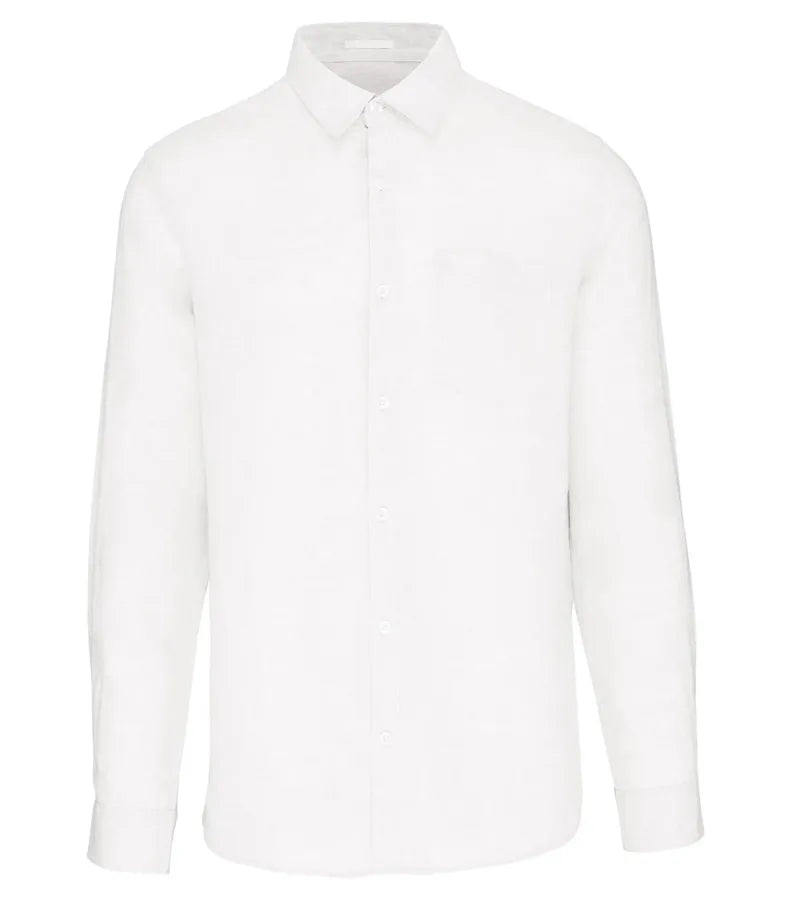 Men's Linen Shirt White