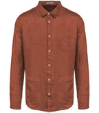 Men's Linen Shirt BurntBrick