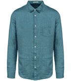 Men's Linen Shirt AdriaticBlue