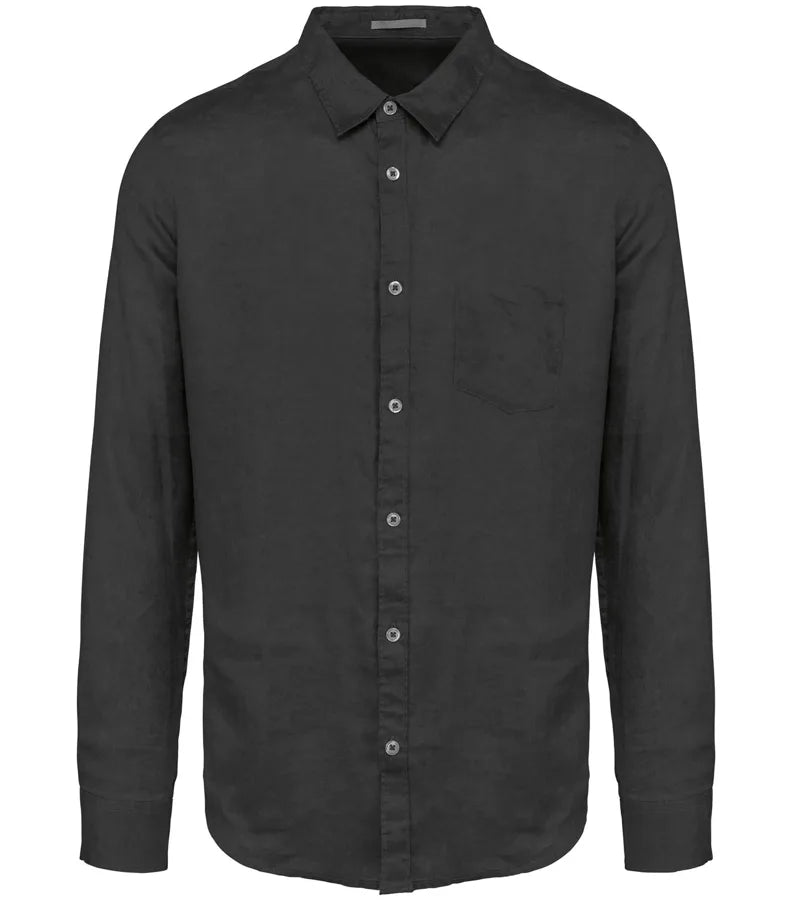 Men's Linen Shirt AnthraciteGrey