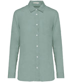 Ladies' Linen shirt JadeGreen