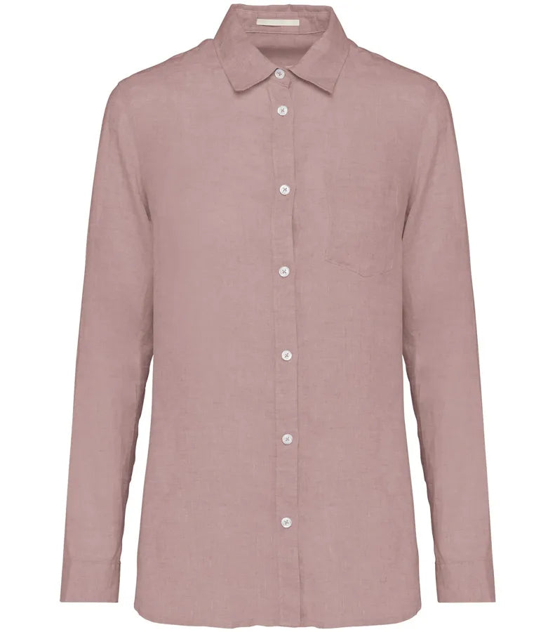 Ladies' Linen shirt PetalRose