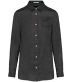 Ladies' Linen shirt AnthraciteGrey