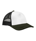 Retro 5 Panel Trucker Black/DarkOlive