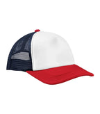 Retro 5 Panel Trucker Navy/Red
