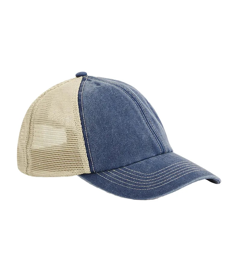 6 Panel Vintage Trucker VintageDenim/Stone
