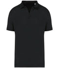 Men’s Linen Polo Shirt Black