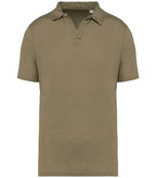 Men’s Linen Polo Shirt LightOliveGreen