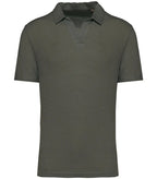 Men’s Linen Polo Shirt OrganicKhaki