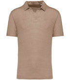 Men’s Linen Polo Shirt WetSand