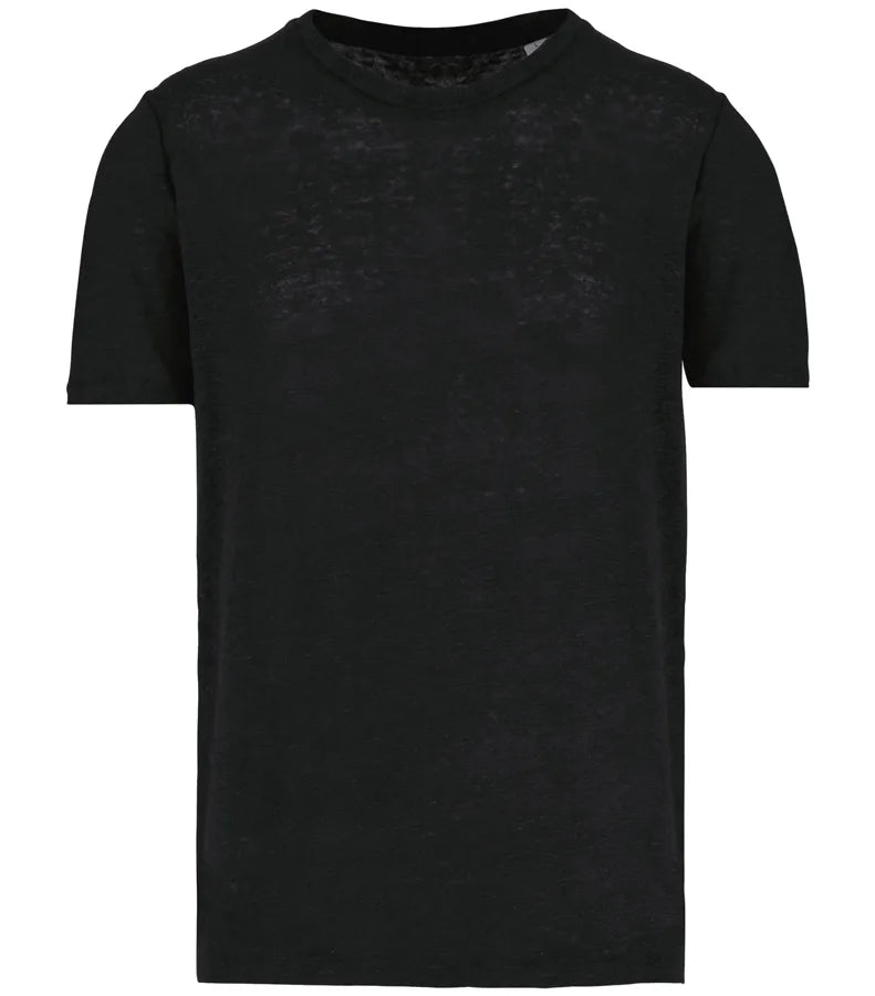 Men's Linen T-shirt Black