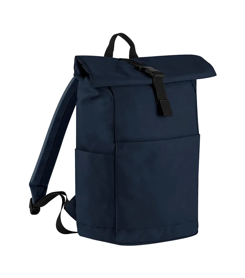 Premium Recycled Roll Top Backpack Navy