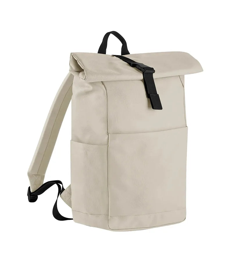 Premium Recycled Roll Top Backpack NaturalStone