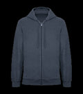 Eco-Friendly Men's Terry Towel Full Zip Hoodie NavyBlue