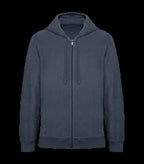Eco-Friendly Men's Terry Towel Full Zip Hoodie NavyBlue