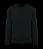 Eco-Friendly Unisex Oversized Round Neck Sweat Black