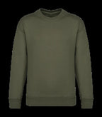 Eco-Friendly Unisex Oversized Round Neck Sweat OrganicKhaki