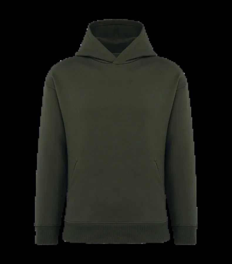 Eco-Friendly Unisex Oversized Hooded Sweat OrganicKhaki