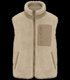 Unisex Eco-Friendly Sherpa Bodywarmer WetSand/Driftwood