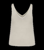 Ladies' Linen Tank Top Ivory