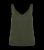 Ladies' Linen Tank Top OrganicKhaki