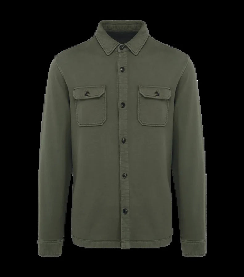 EcoFriendly Men's Wash Effect Brushed Fleece Over WashedOrganicKhaki