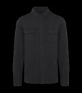EcoFriendly Men's Wash Effect Brushed Fleece Over WashedBlack