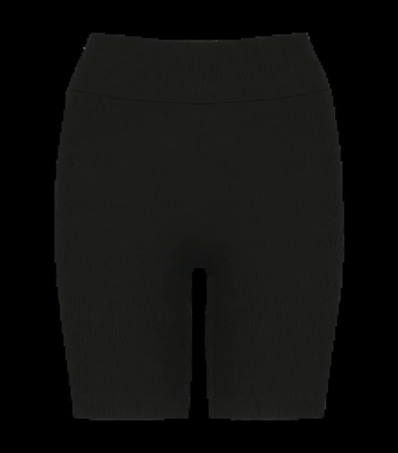 Eco-Friendly Ladie's Rib Shorts Black