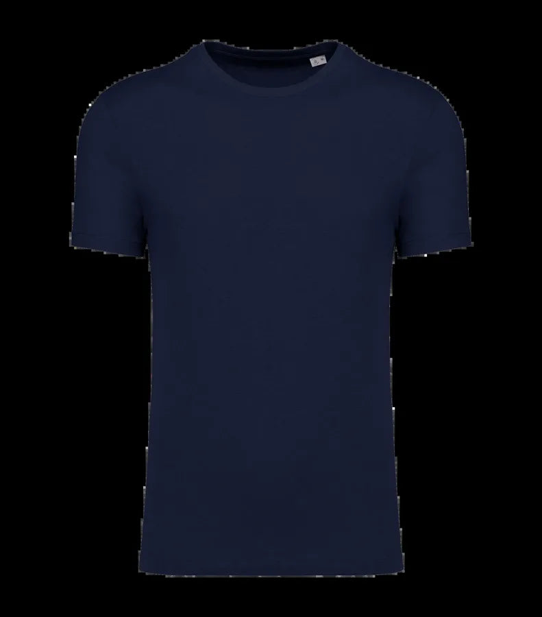 Eco-Friendly Unisex Organic Cotton and Linen T-shirt NavyBlue