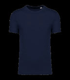 Eco-Friendly Unisex Organic Cotton and Linen T-shirt NavyBlue