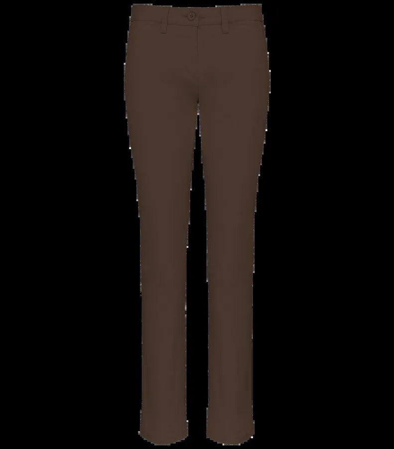 Ladies' Chino Trousers Chocolate