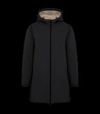 Eco-Friendly Unisex Sherpa-Lined Waterproof Jacket Black