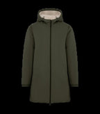 Eco-Friendly Unisex Sherpa-Lined Waterproof Jacket OrganicKhaki