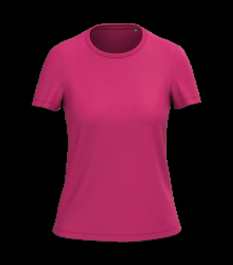 Ladies' BIO150IC Crew Neck T-shirt Fuchsia