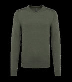 Men's V-Neck Jumper GreenMarbleHeather