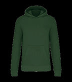 Kids' Eco-Friendly Hooded Sweatshirt ForestGreen