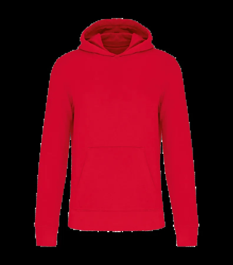 Kids' Eco-Friendly Hooded Sweatshirt Red