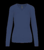 Ladies' V-Neck Jumper DeepBlue