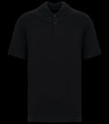 Eco-Friendly Men's Dropped Shoulders Pique Knit Polo Shirt Black