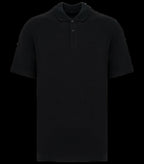 Eco-Friendly Men's Dropped Shoulders Pique Knit Polo Shirt Black