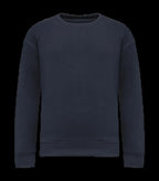 Eco-Friendly Kids' Oversize Round Neck Sweatshirt NavyBlue