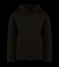 Eco-Friendly Kids' Oversize Hooded Sweatshirt Black