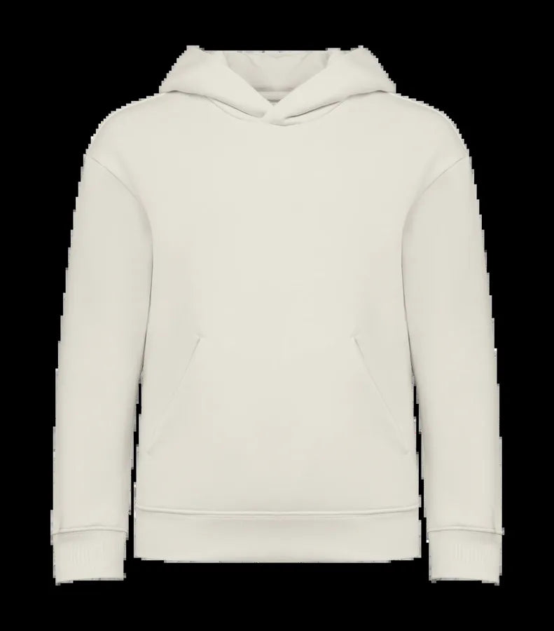 Eco-Friendly Kids' Oversize Hooded Sweatshirt Ivory