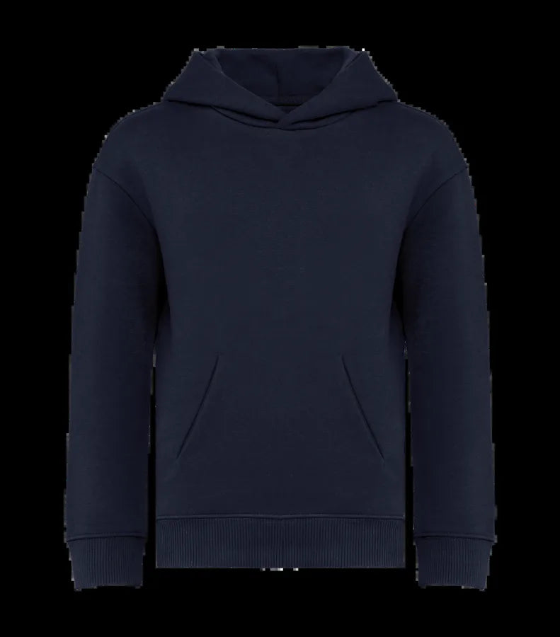Eco-Friendly Kids' Oversize Hooded Sweatshirt NavyBlue