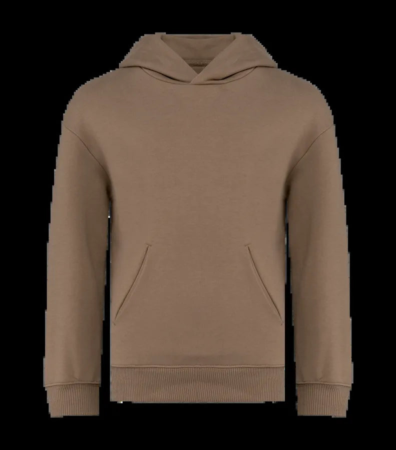 Eco-Friendly Kids' Oversize Hooded Sweatshirt Driftwood