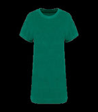 Eco-Friendly Ladie's Terry Towel Dropped Shoulders MalachiteGreen