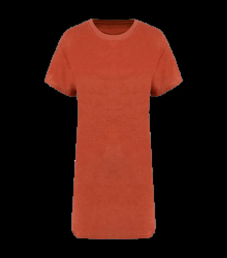 Eco-Friendly Ladie's Terry Towel Dropped Shoulders Pomelo